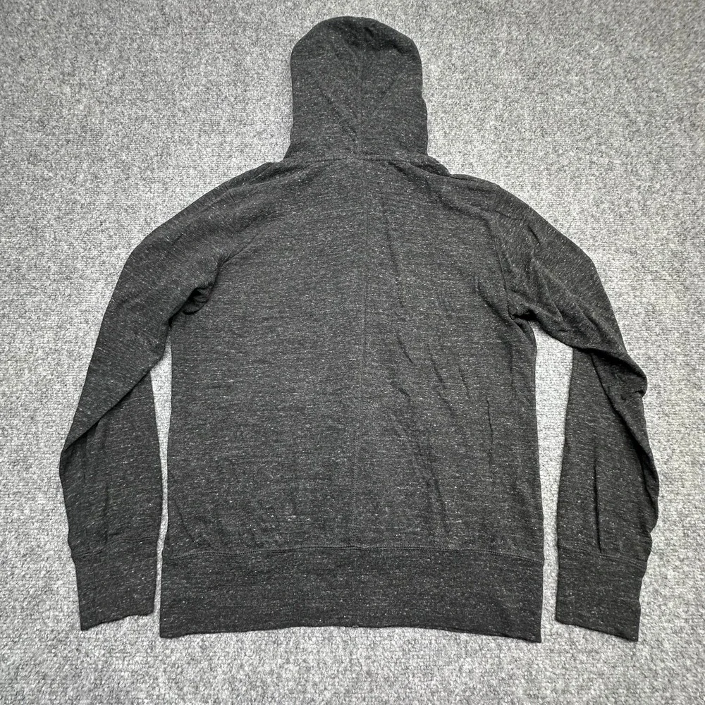 Nike Full‎ Zip Hoodie Large Charcoal Gray Heathered Logo Sweatshirt
